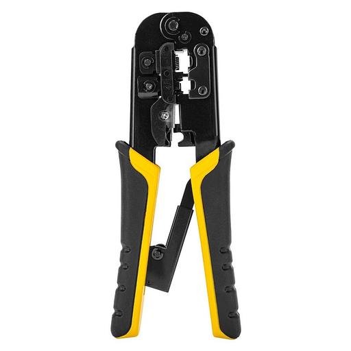 Инструмент обжимной Deli Обжимные клещи с храповым механизмом Deli DL4971 4P,6P,8P 200мм, для витой пары UTP/STP и телефонных кабелей фото 5