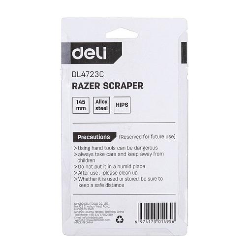 Отделочный инструмент Deli Скребок Deli DL4723C 145мм, ширина лезвия 18мм, толщина лезвия 0,5мм фото 5