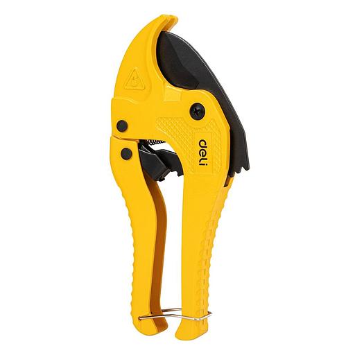 Труборез Deli Труборез для пластиковых труб с храповым механизмом Deli DL350042 диаметр реза до 42мм, лезвия из нержавеющей стали с тефлоновым покрытием, аллюминиевый корпус фото 4