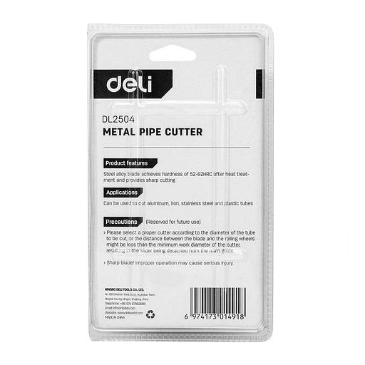 Труборез Deli Труборез для металлических труб Deli DL2504 диапазон реза 3-32 мм, режущая кромка из нержавеющей стали, подходит для меди и алюминия фото 2