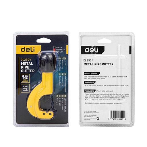 Труборез Deli Труборез для металлических труб Deli DL2504 диапазон реза 3-32 мм, режущая кромка из нержавеющей стали, подходит для меди и алюминия фото 3