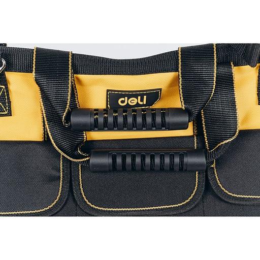 Ящики, сумки для инструментов Deli Сумка для инструментов Deli DL430113 310 x 170 x 220мм, 14 карманов, плечевой ремень, ткань Оксфорд фото 7