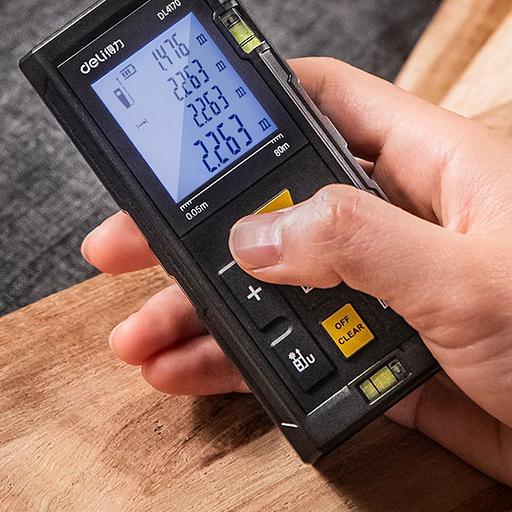 Измерительный и разметочный инструмент Deli Лазерный дальномер Deli DL4170 Диапазон измерения 0,05;80м, точность измерения ±3мм фото 3