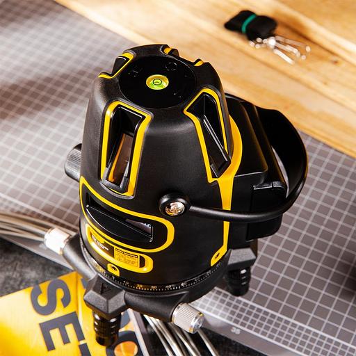 Измерительный и разметочный инструмент Deli Лазерный уровень Deli DL332302 2 луча(зеленый цвет), точность +/-1,5мм/7м, угол самовыравнивания 3°, 1АКБ 2,4 А*ч+ЗУ, время работы до 8 часов, кейс фото 3