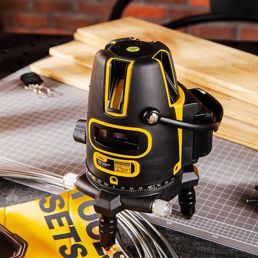 Измерительный и разметочный инструмент Deli Лазерный уровень Deli DL332302 2 луча(зеленый цвет), точность +/-1,5мм/7м, угол самовыравнивания 3°, 1АКБ 2,4 А*ч+ЗУ, время работы до 8 часов, кейс фото 5