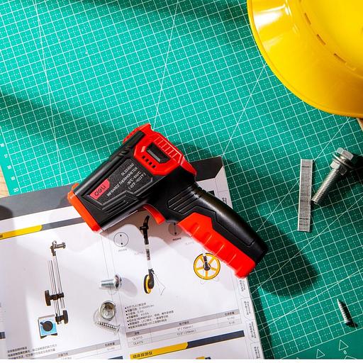 Инфракрасный пирометр (термометр) с цветным дисплеем Deli DL333550 -40…600°C фото 7