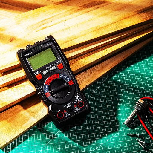 Измерительный и разметочный инструмент Deli Многофункциональный цифровой мультиметр Deli DL334302 напряж. 0,2-600В, AC/DC, ЖК-дисплей фото 4