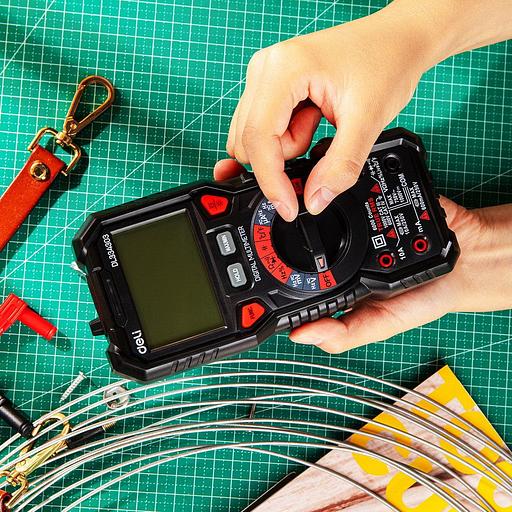 Измерительный и разметочный инструмент Deli Многофункциональный цифровой мультиметр Deli DL334303 напряж. 0-1000В, сила тока 0,02-10А, сопр. до 60 МОм, ЖК-дисплей фото 3