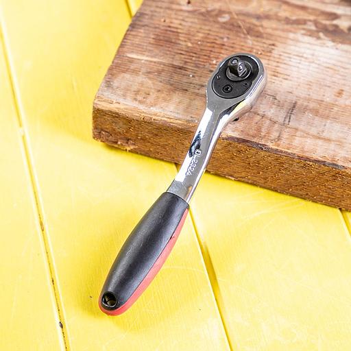 Ключ-трещотка Deli DL2324 1/4 длина 155мм, 72 зуба, шестерня Cr-Mo, быстросъемная фото 5