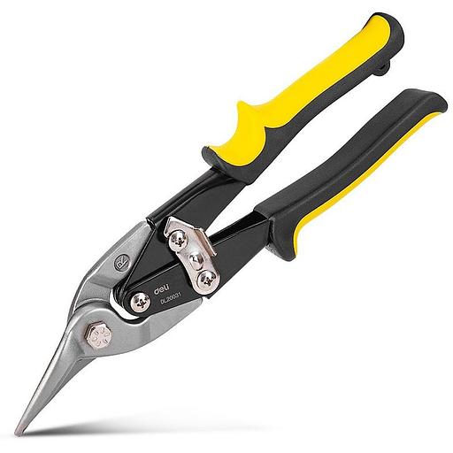 Режущий инструмент (пилы, ножовки, ножи, ножницы) Deli Ножницы по металлу (левый рез) Deli DL20031 250мм, режущая кромка CrV, двухкомпонентная ручка фото 1
