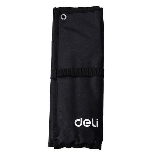 Ключи Deli Набор комбинированных гаечных ключей 14 шт Deli DL130014A (размеры 6,7,8,9,10,11,12,13,14,15,17,19,22,24 мм, матовая хромированная поверхность, чехол из ткани Оксфорд) фото 3
