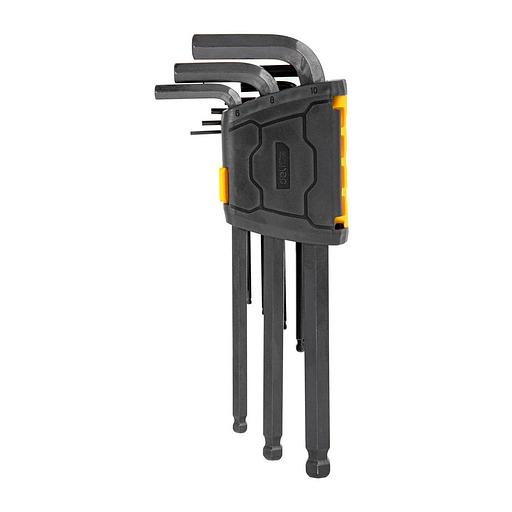 Ключи Deli Набор шестигранных ключей с шаром удлиненных Deli DL232209H 9 шт размеры 1,5,2,2,5,3,4,5,6,8,10мм, пластиковый держатель фото 2