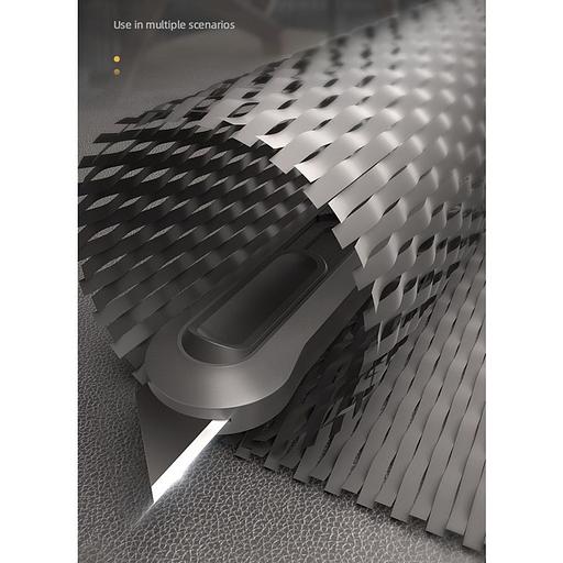 Нож Deli Технический нож "Home Series Black" Deli HT4008 Т-образное лезвие с механизмом автоматического возврата, эксклюзивный дизайн, корпус из высококачественного софттач пластика фото 7