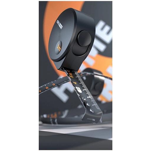 Измерительный и разметочный инструмент Рулетка Deli Home Series BlackHT8316 3м х 16мм, эксклюзивный дизайн, корпус - высококачественный софттач пластик фото 7