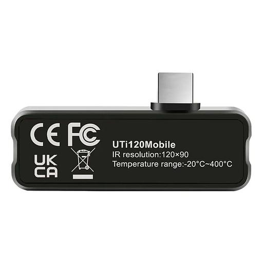 Тепловизоры и пирометры UNI-T Тепловизор UTi120Mobile, 120 * 90, -20°C;400°C, 25Гц, подключение к моб. устройствам USB-C фото 3