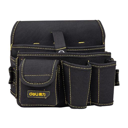 Ящики, сумки для инструментов Deli Поясная сумка монтажника Deli DL-P5 270 x 190 x 140мм, 7 карманов, ткань Оксфорд 600D фото 1