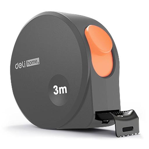 Измерительный и разметочный инструмент Deli Рулетка Home Series Gray HT8316C 3м х 16мм, эксклюзивный дизайн, корпус - высококачественный софттач пластик фото 1