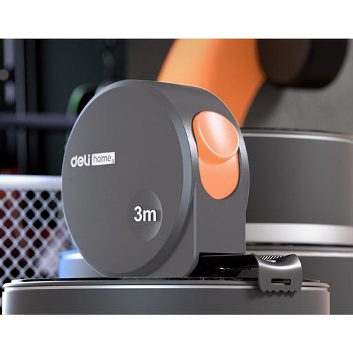 Измерительный и разметочный инструмент Deli Рулетка Home Series Gray HT8316C 3м х 16мм, эксклюзивный дизайн, корпус - высококачественный софттач пластик фото 7