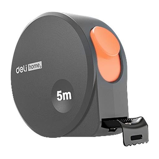 Измерительный и разметочный инструмент Deli Рулетка Home Series Gray HT8519C 5м х 19мм, эксклюзивный дизайн, корпус - высококачественный софттач пластик фото 1