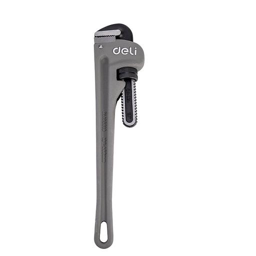 Ключи Deli Трубный ключ Стиллсона облегченный Deli DL105018 405мм, максимальное открытие 60мм, Cr-Mo + углеродистая сталь фото 3
