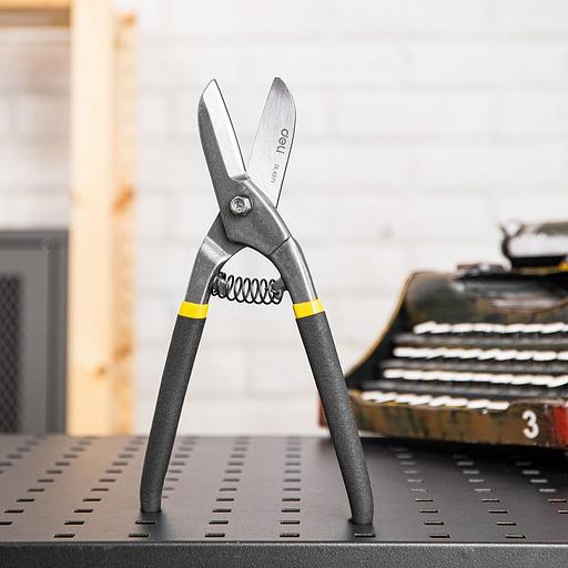 Режущий инструмент (пилы, ножовки, ножи, ножницы) Deli Ножницы по металлу прямые Deli DL4371 250мм, высокоуглеродистая сталь 55, прорезиненная рукоятка фото 5