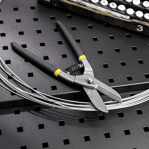 Режущий инструмент (пилы, ножовки, ножи, ножницы) Deli Ножницы по металлу прямые Deli DL4371 250мм, высокоуглеродистая сталь 55, прорезиненная рукоятка фото 6