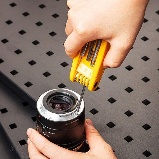 Ключи Deli Набор складных шестигранных ключей «TORX" Deli DL234308 размеры T9,T10,T15,T20,T25,T27,T30,T40, пластиковый держатель фото 6