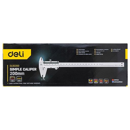 Измерительный и разметочный инструмент Deli Штангенциркуль Deli DL92200 200мм, метрическая шкала фото 4