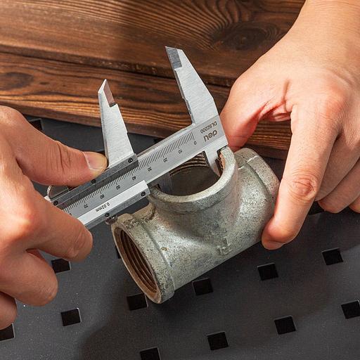 Измерительный и разметочный инструмент Deli Штангенциркуль Deli DL92200 200мм, метрическая шкала фото 6