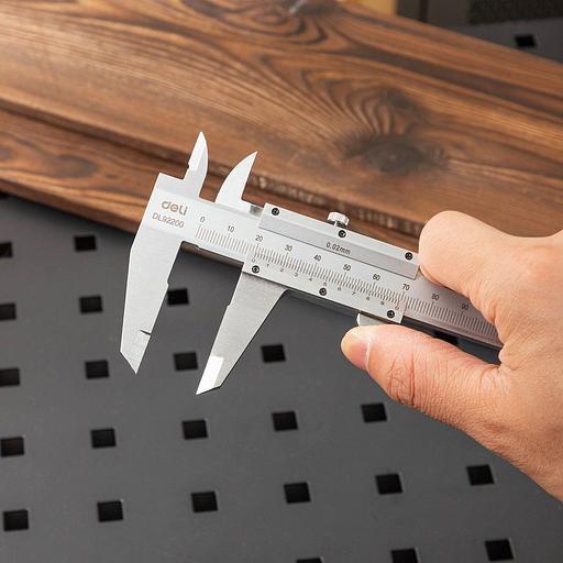 Измерительный и разметочный инструмент Deli Штангенциркуль Deli DL92200 200мм, метрическая шкала фото 9