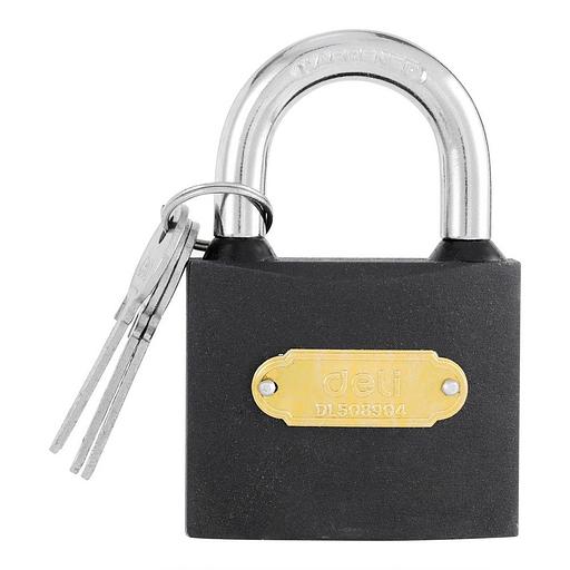 Замок Deli Замок навесной Deli DL508904 стальной, 63мм фото 1