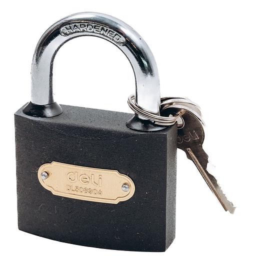 Замок Deli Замок навесной Deli DL508904 стальной, 63мм фото 4