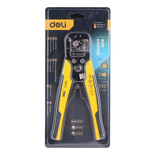 Инструмент обжимной Deli Инструмент многофункциональный для зачистки проводов (стриппер) 3-в-1 Deli DL2018 175мм, диапазон зачистки 0,6-2,6 мм, пружина с автоматическим возвратом фото 2