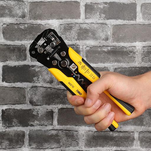 Инструмент обжимной Deli Инструмент многофункциональный для зачистки проводов (стриппер) 3-в-1 Deli DL2018 175мм, диапазон зачистки 0,6-2,6 мм, пружина с автоматическим возвратом фото 4