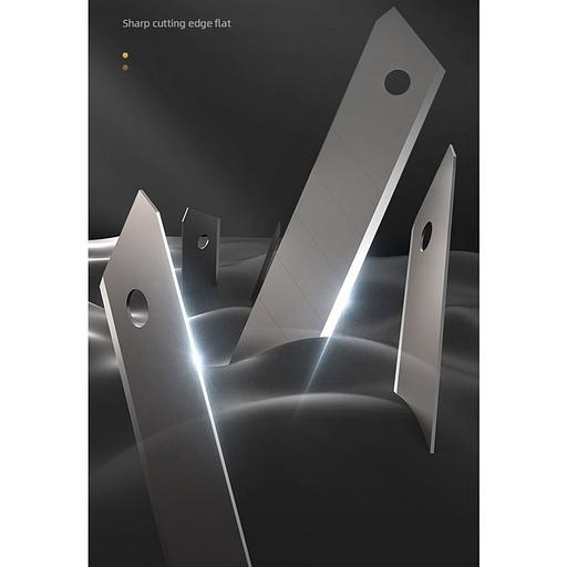 Набор технических ножей "Home Series Black" Deli HT4003 (ножи 9мм+18мм+Т-образный), эксклюзивный дизайн, корпус из высококачественного софттач пластика фото 9