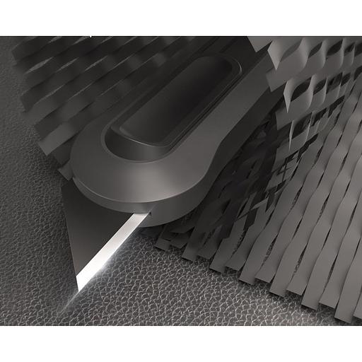 Нож Deli Набор технических ножей "Home Series Gray" Deli HT4003C (ножи 9мм+18мм+Т-образный), эксклюзивный дизайн, корпус из высококачественного софттач пластика фото 3