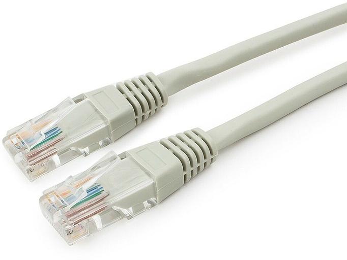 Патч-корд CABLEXPERT LSZH медный UTP кат.5e, 1м, литой, многожильный (серый) (PP30-1M) фото 1