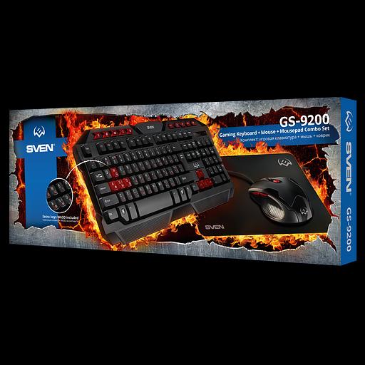 Игровой набор клавиатура+мышь+коврик GS-9200 (114 кл,, 8 смен. кл., 800-2400DPI, 5+1кл.) фото 5
