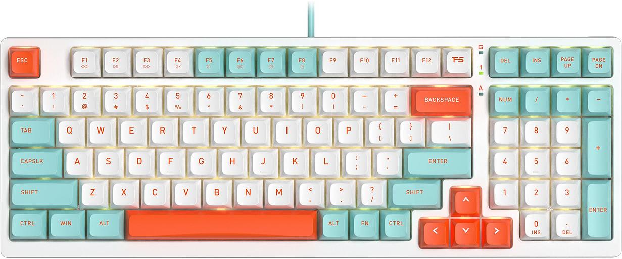 Клавиатура A4Tech Fstyler FS300 механическая белый USB for gamer LED (FS300 PANDA SNORKLENING) фото 1