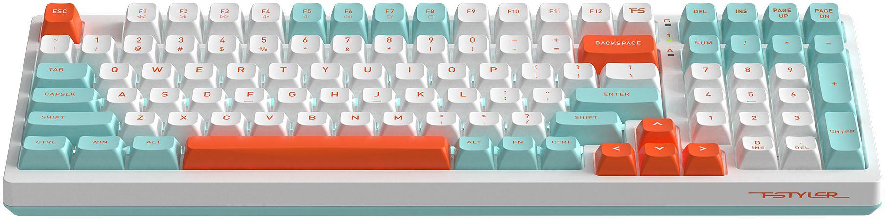 Клавиатура A4Tech Fstyler FS300 механическая белый USB for gamer LED (FS300 PANDA SNORKLENING) фото 8