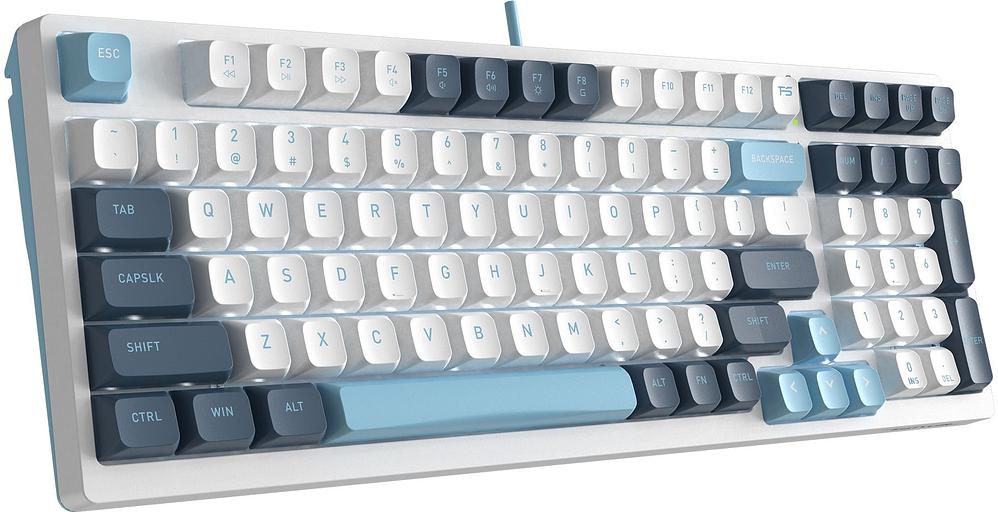 Клавиатура A4Tech Fstyler FS300 механическая белый/синий USB for gamer LED (FS300 PANDA SNOWBOARDING) фото 3