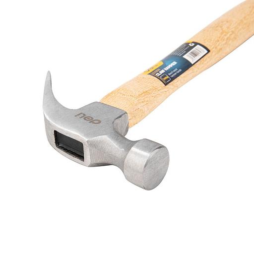 Ударно-рычажный инструмент Deli Молоток-гвоздодер Deli DL5250 500 гр Длина: 330 мм. Деревянная рукоять. фото 4