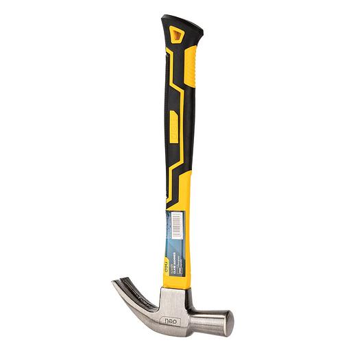 Ударно-рычажный инструмент Deli Молоток-гвоздодер Deli DL5027Y 500 гр Фиберглассовая рукоять. фото 2