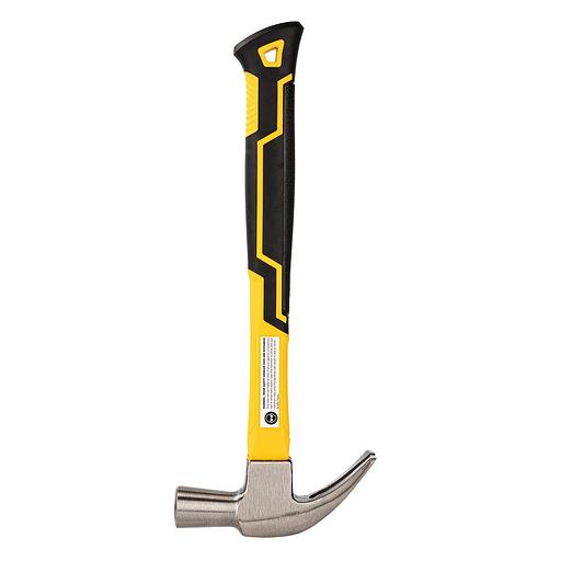 Ударно-рычажный инструмент Deli Молоток-гвоздодер Deli DL5027Y 500 гр Фиберглассовая рукоять. фото 4