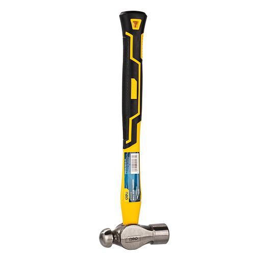 Ударно-рычажный инструмент Deli Рихтовочный молоток Deli DL443016 450 гр Фиберглассовая рукоять. фото 3