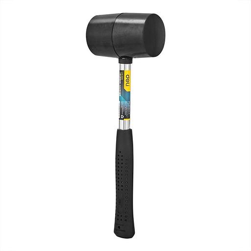 Ударно-рычажный инструмент Deli Резиновый молоток со стальной ручкой Deli DL5616 550 грамм, длина 305мм фото 2