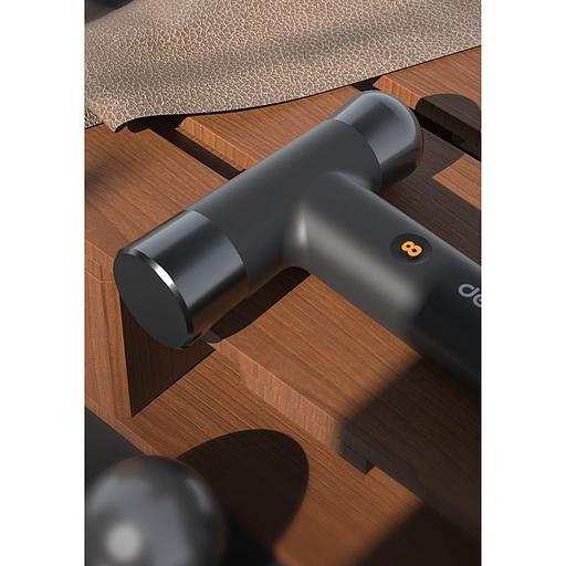 Ударно-рычажный инструмент молоток Deli Home Series Black HT7008 вес бойка 250 гр, эксклюзивный дизайн, рукоятка из высококачественного софттач пластика фото 2