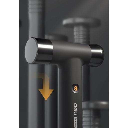 Ударно-рычажный инструмент молоток Deli Home Series Black HT7008 вес бойка 250 гр, эксклюзивный дизайн, рукоятка из высококачественного софттач пластика фото 4