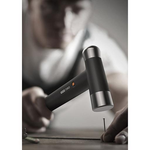 Ударно-рычажный инструмент молоток Deli Home Series Black HT7008 вес бойка 250 гр, эксклюзивный дизайн, рукоятка из высококачественного софттач пластика фото 7