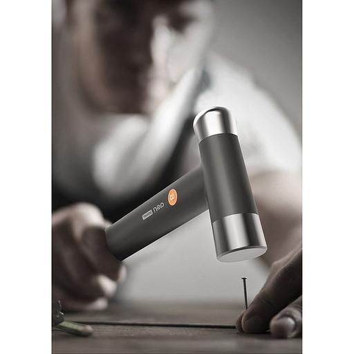 Ударно-рычажный инструмент молоток Deli Home Series Gray HT7008C вес бойка 250гр, эксклюзивный дизайн, рукоятка из высококачественного софттач пластика фото 4
